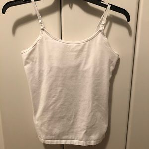 Motherhood Maternity Nursing Tank - White